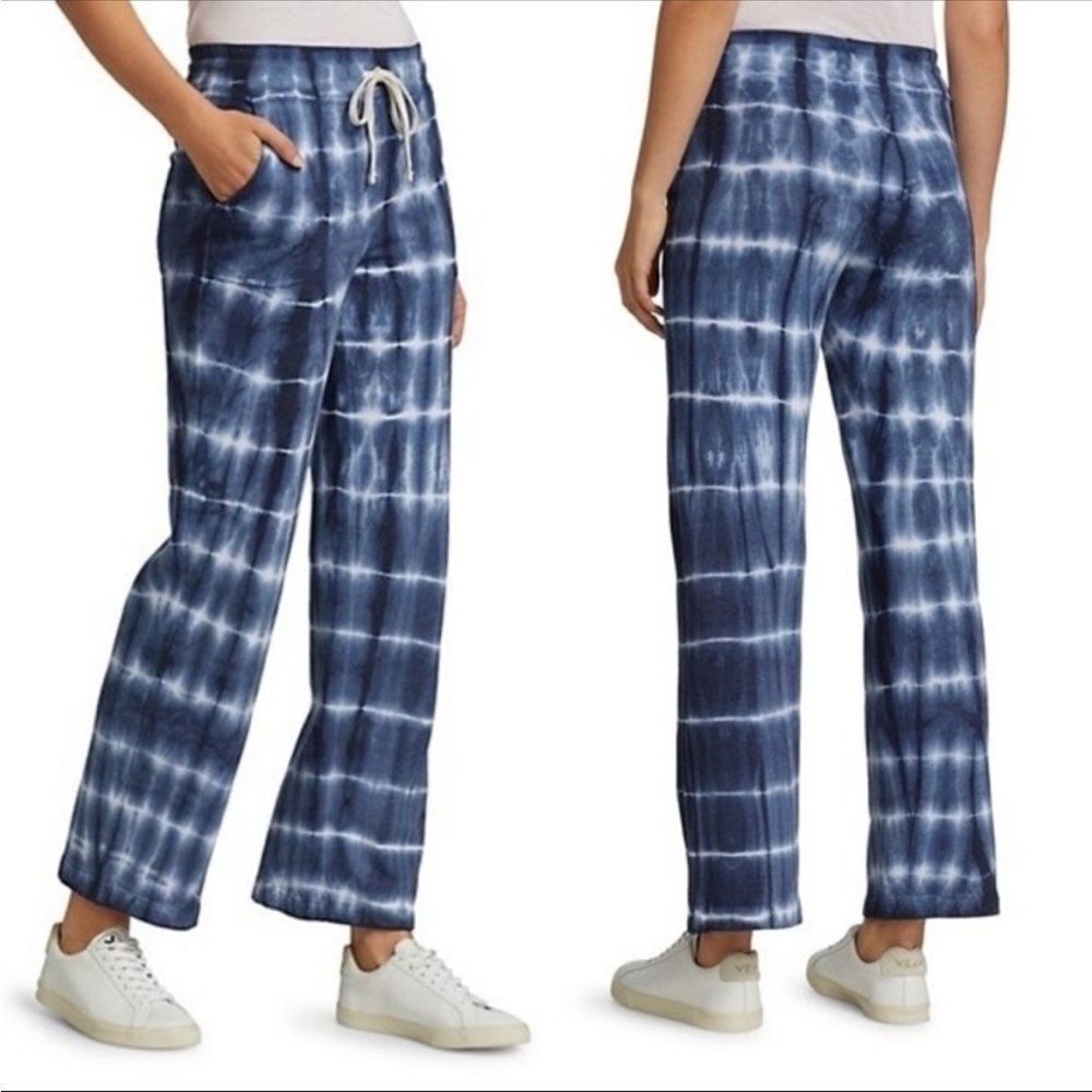 Sundry Blue Tie-Dye Drawstring Lounge Sweat Pants